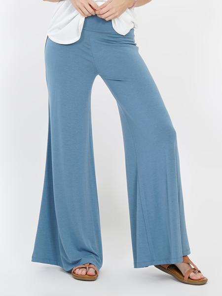 Women Heather Gray Palazzo Pants