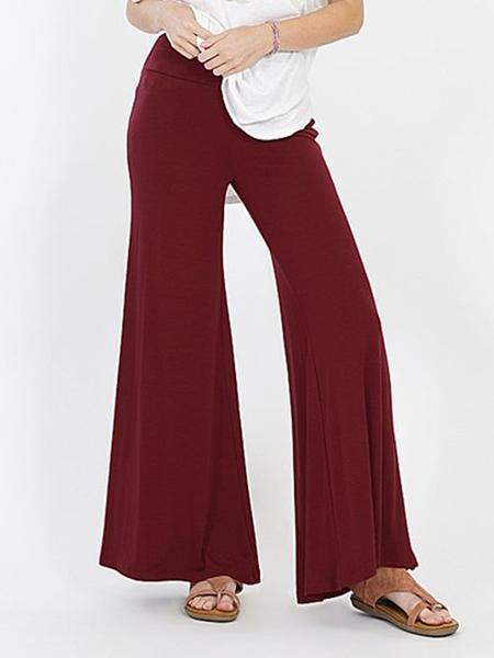 Women Heather Gray Palazzo Pants